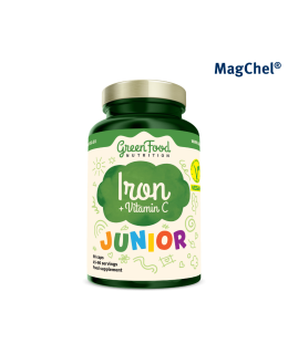 GreenFood Junior Železo + Vitamín C 90 kapslí