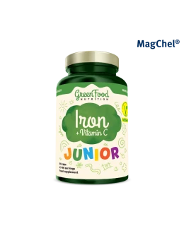 GreenFood Junior Železo + Vitamín C 90 kapslí