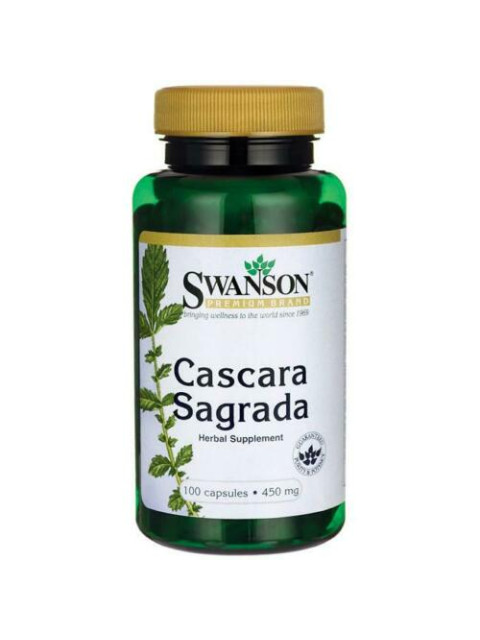 Swanson Cascara Sagrada (Řešetlák Purshův), 450 mg, 100 kapslí