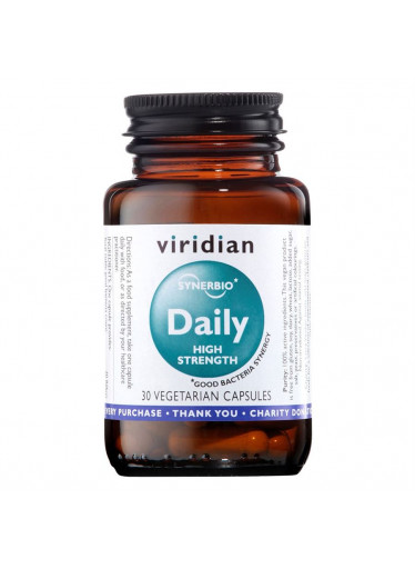 Viridian Synerbio Daily High Strength (Směs probiotik a prebiotik), 30 kapslí