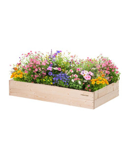 ATMOWOOD Dřevěný vyvýšený záhon 120 x 60 x 20 cm