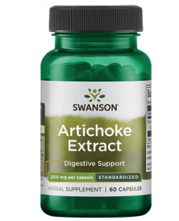 Swanson Artichoke (Extrakt z Artyčoku), 250 mg, 60 kapslí