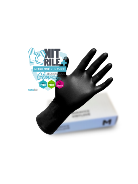 Nanolab Nitrilové jednorázové rukavice 100ks vel.L
