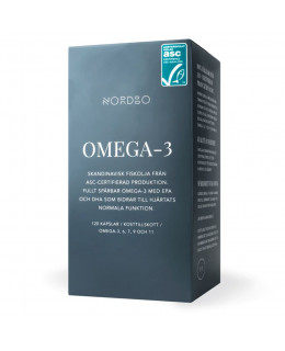 Nordbo Scandinavian Omega-3 Trout Oil, 120 kapslí
