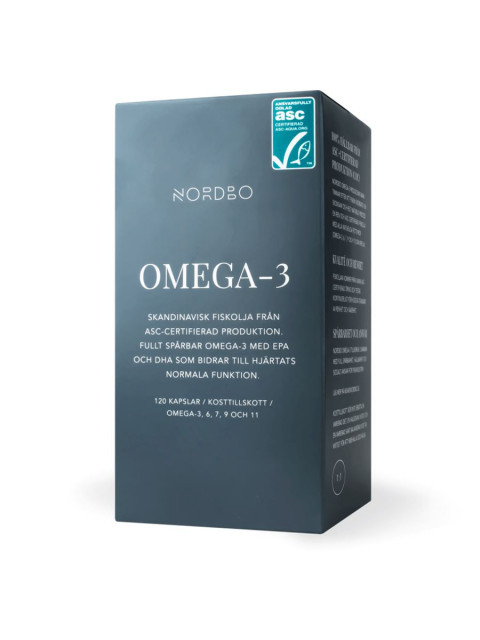 Nordbo Scandinavian Omega-3 Trout Oil, 120 kapslí