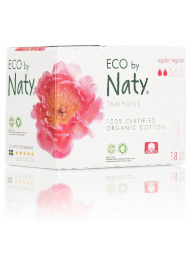 Naty Dámské ECO tampóny - regular (18 ks)