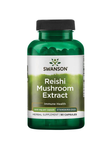 Swanson Reishi Mushroom Extract (Reishi extrakt), 500 mg, 90 kapslí - EXPIRACE 1/2026