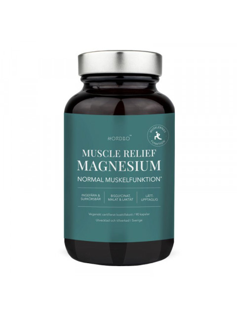 Nordbo Magnesium Muscle Relief, 90 kapslí