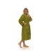 Dámský župan kimono s výšivkou, Olive Green