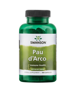 Swanson Pau d'Arco (Lapacho), 500 mg, 100 kapslí
