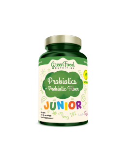 GreenFood Junior Probiotika s prebiotickou vlákninou 90 kapslí