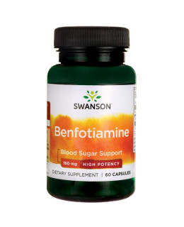 Swanson Benfotiamine (vitamín B1), 160 mg, 60 kapslí