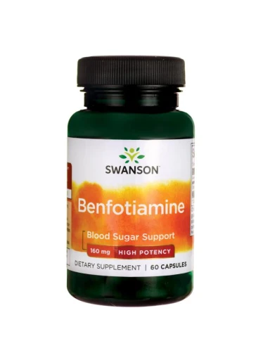 Swanson Benfotiamine (vitamín B1), 160 mg, 60 kapslí