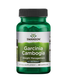 Swanson Garcinia Cambogia 5:1 Extract, 80mg, 60 kapslí