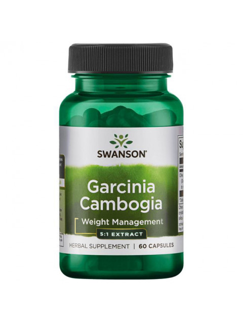 Swanson Garcinia Cambogia 5:1 Extract, 80mg, 60 kapslí