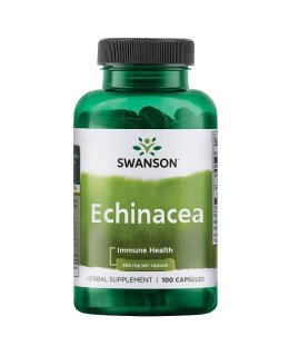 Swanson Echinacea (Třapatka nachová), 400 mg,  100 kapslí