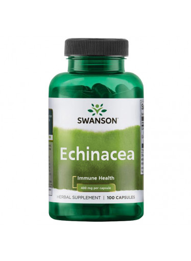 Swanson Echinacea (Třapatka nachová), 400 mg,  100 kapslí