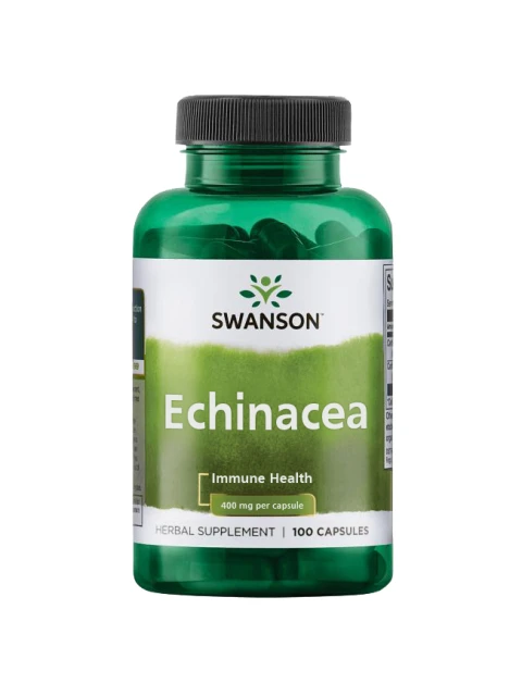 Swanson Echinacea (Třapatka nachová), 400 mg,  100 kapslí