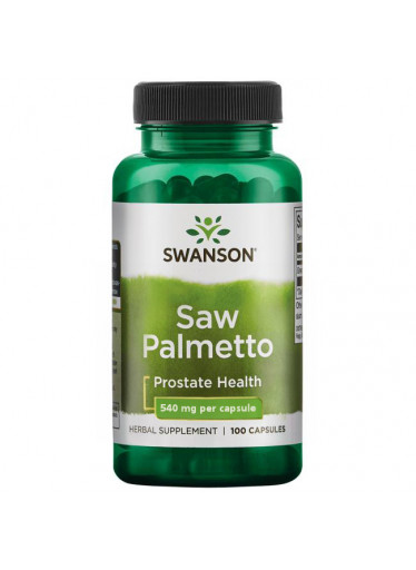 Swanson Saw Palmetto (Serenoa plazivá), 540 mg, 100 kapslí