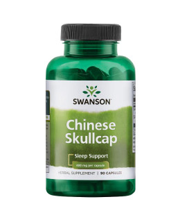 Swanson Full Spectrum Chinese Skullcap (Šišák bajkalský), 400mg, 90 kapslí