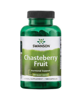 Swanson Chasteberry Fruit (Drmek obecný), 400 mg, 120 kapslí