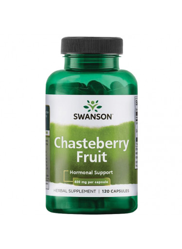 Swanson Chasteberry Fruit (Drmek obecný), 400 mg, 120 kapslí