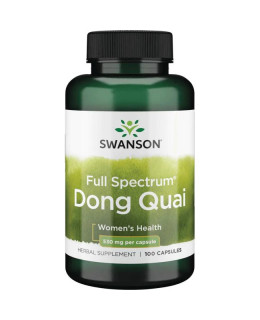 Swanson Dong Quai (Andělika čínská), 530 mg, 100 kapslí