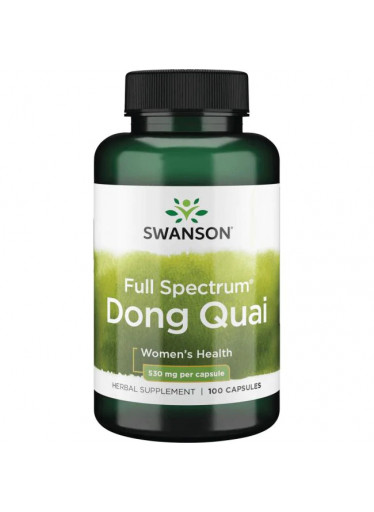 Swanson Dong Quai (Andělika čínská), 530 mg, 100 kapslí