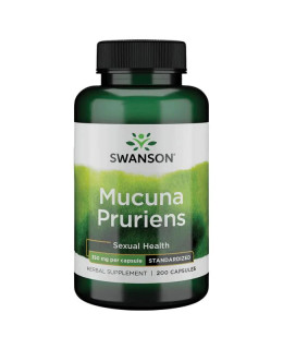 Swanson Mucuna Pruriens Extrakt (Sametové fazole), 350 mg, 200 kapslí