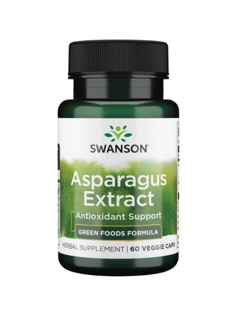 Swanson Asparagus Extrakt (chřest), 60 rostlinných kapslí