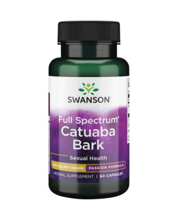 Swanson Catuaba Bark (Katuaba), 465 mg 60 kapslí