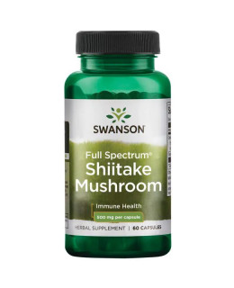 Swanson Shiitake Mushroom, 60 kapslí