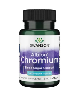 Swanson Chelated Chromium, 200 mcg, 180 kapslí