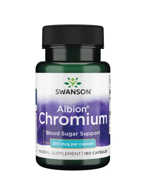 Swanson Chelated Chromium, 200 mcg, 180 kapslí