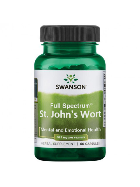 Swanson St. John's Wort (Třezalka tečkovaná), 375 mg, 60 kapslí